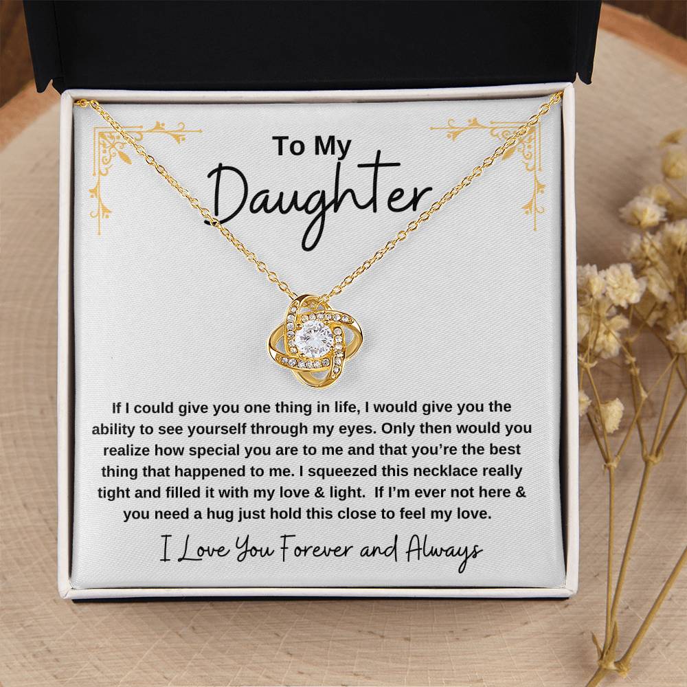 Gift for Daughter - Love Knot Necklace