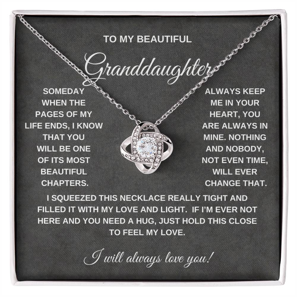 To My Granddaughter | Love Knot Necklace - GW
