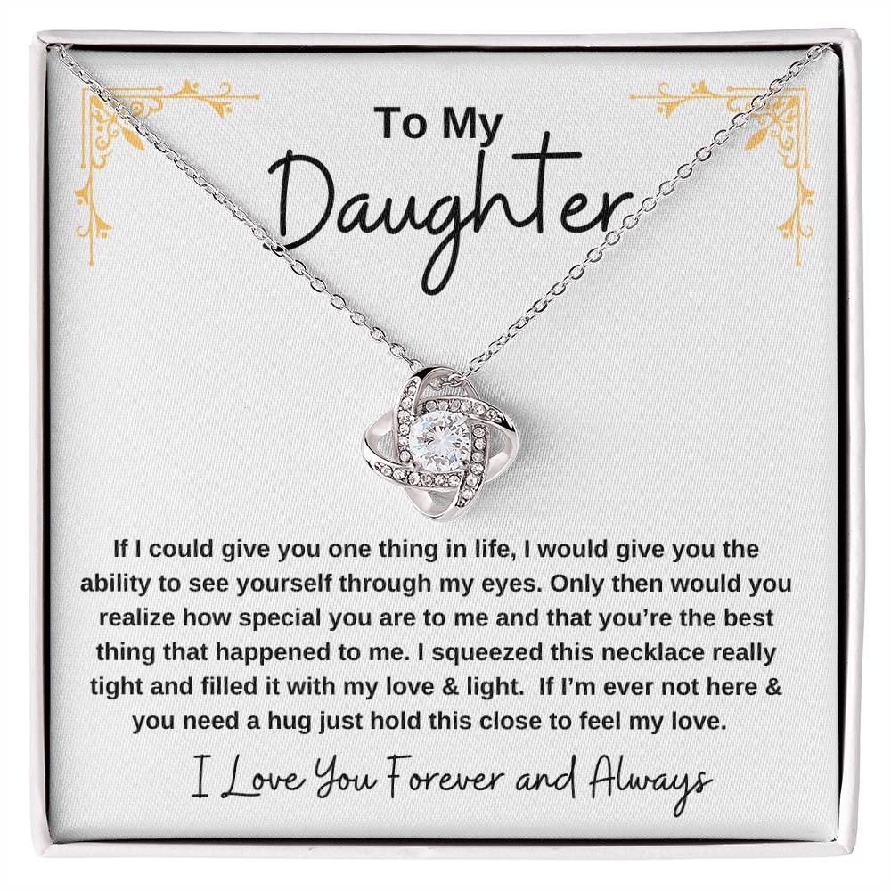 Gift for Daughter - Love Knot Necklace