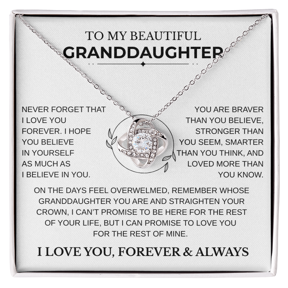 Gift for Granddaughter - "Never Forget that I Love You"