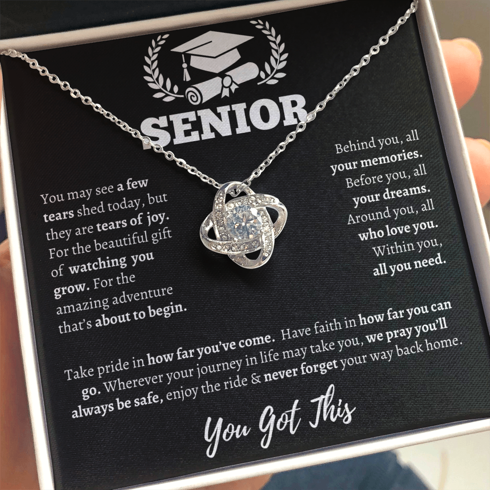 Senior Graduation Gift - Love Knot Necklace