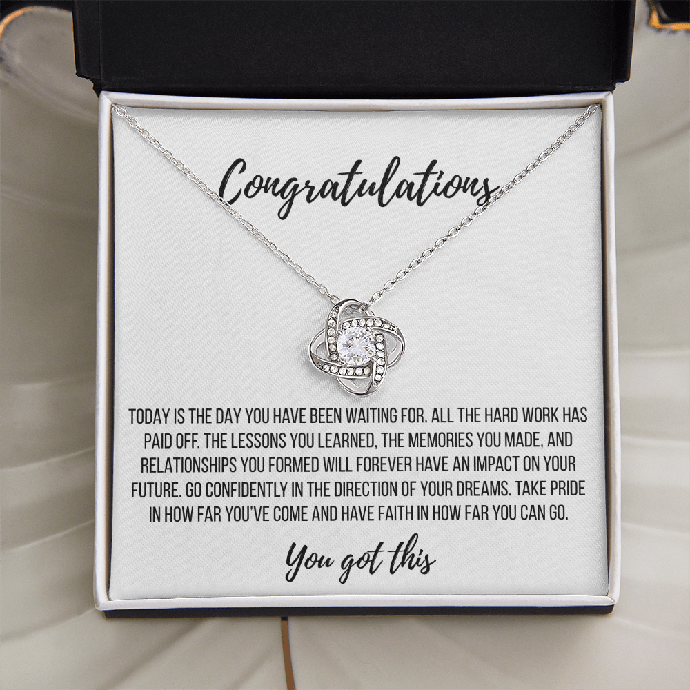 You Did It! Celebration Necklace - Love Knot
