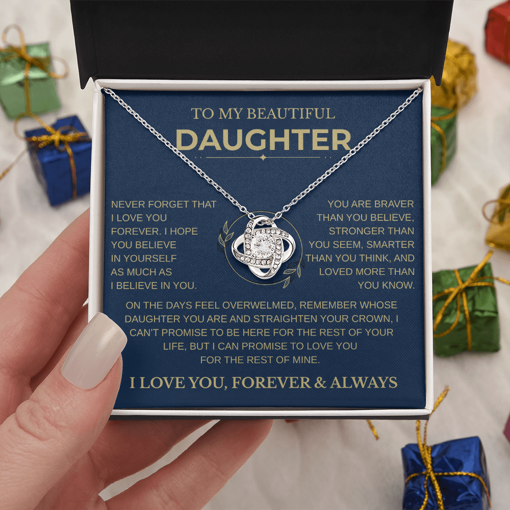 Gift for Daughter - "Never Forget That I Love You"