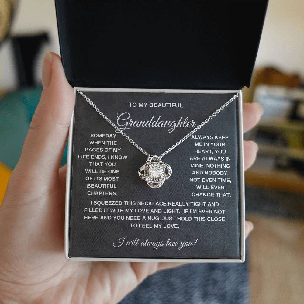 To My Granddaughter | Love Knot Necklace - GW