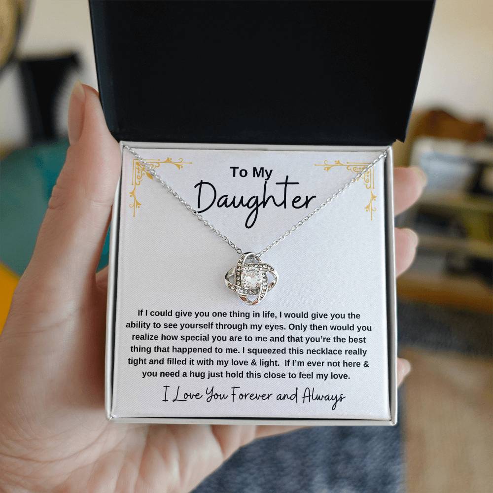 Gift for Daughter - Love Knot Necklace
