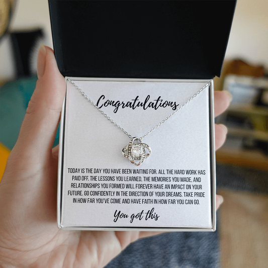 You Did It! Celebration Necklace - Love Knot