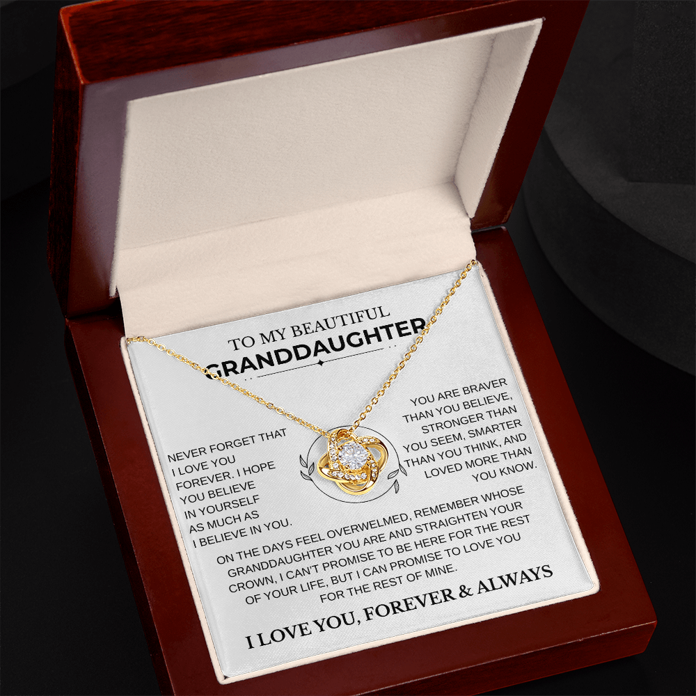 Gift for Granddaughter - "Never Forget that I Love You"