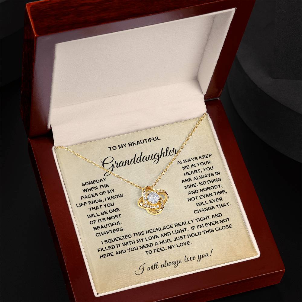 To My Granddaughter | Love Knot Necklace - GB