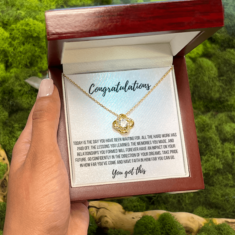 You Did It! Celebration Necklace - Love Knot