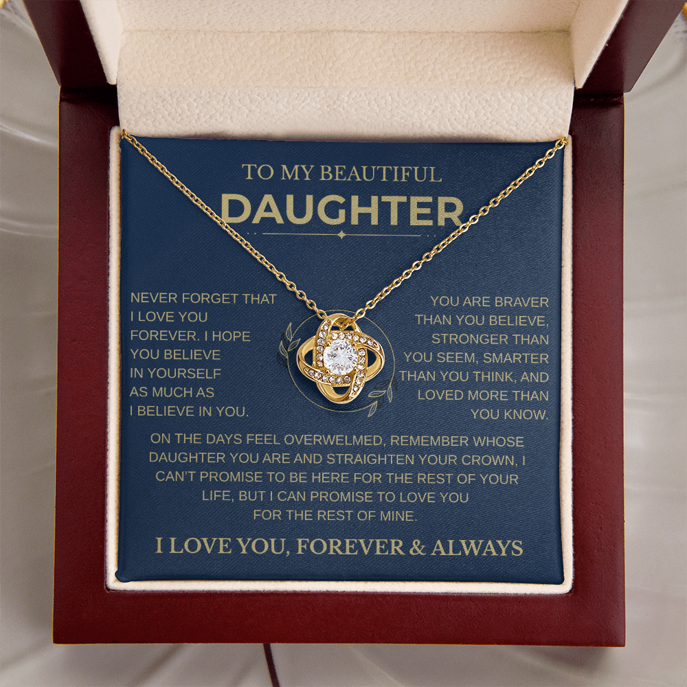 Gift for Daughter - "Never Forget That I Love You"