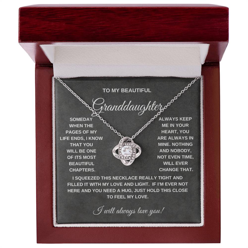 To My Granddaughter | Love Knot Necklace - GW