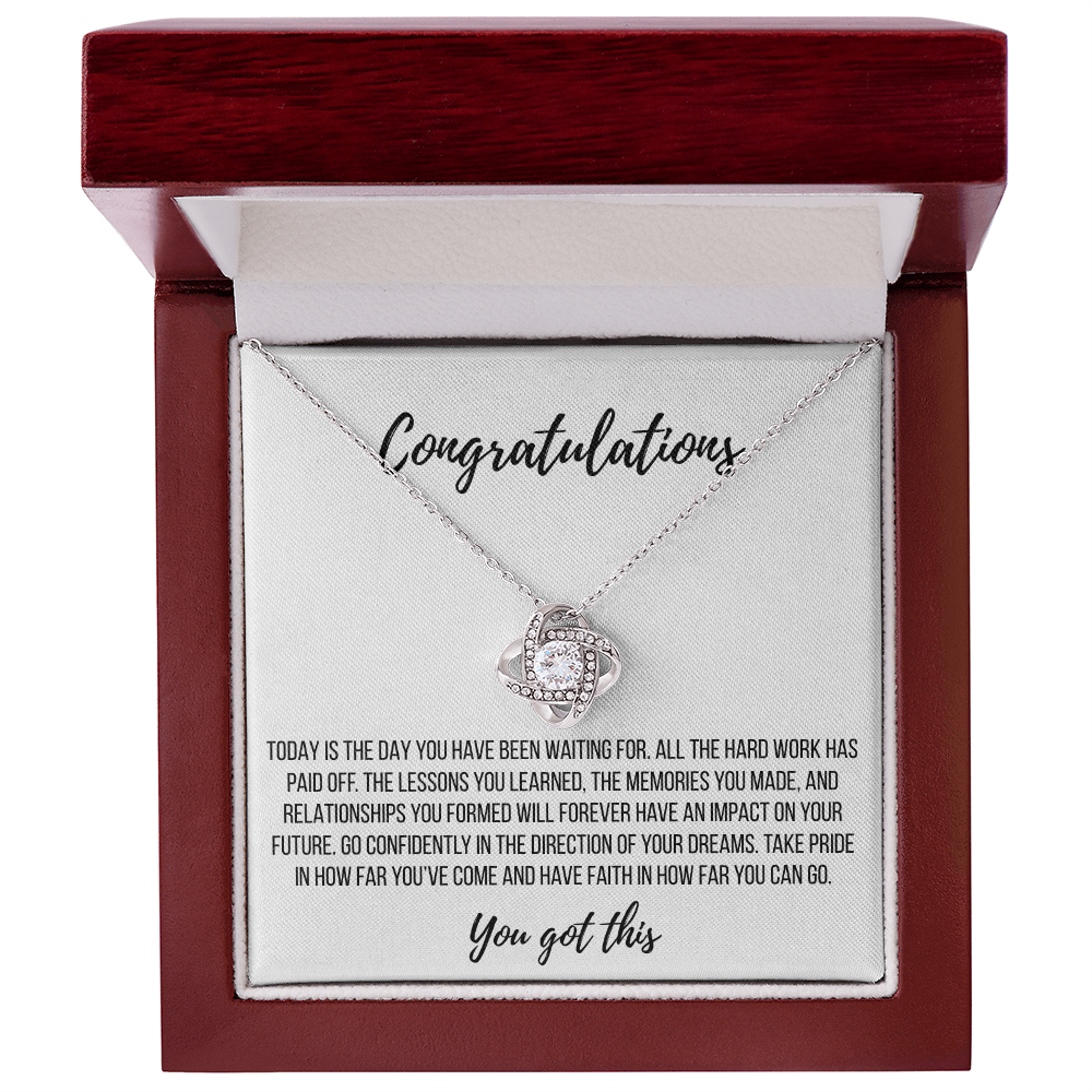 You Did It! Celebration Necklace - Love Knot