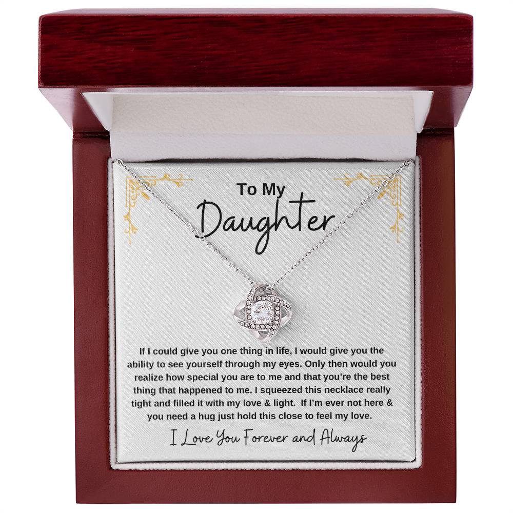Gift for Daughter - Love Knot Necklace