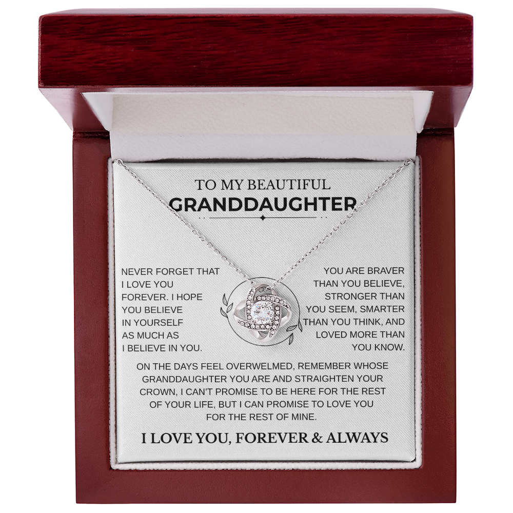 Gift for Granddaughter - "Never Forget that I Love You"