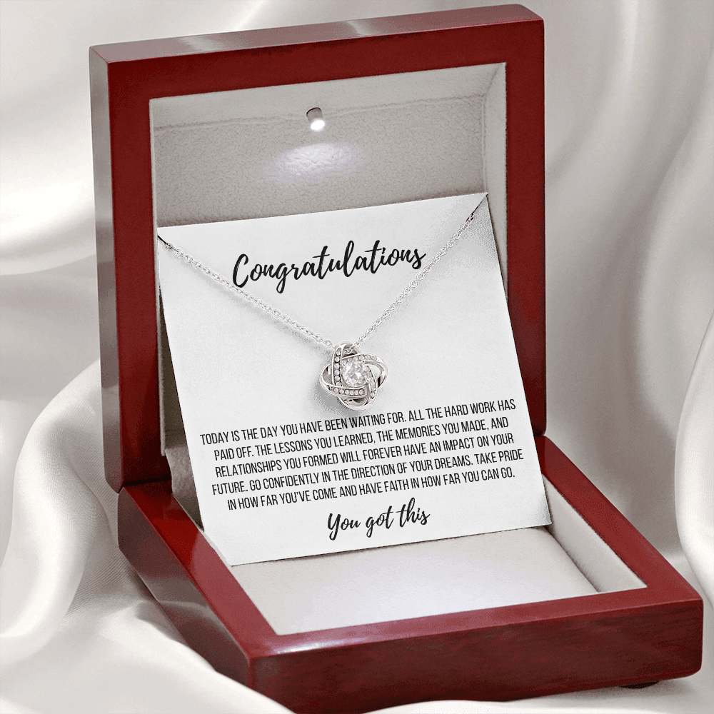 You Did It! Celebration Necklace - Love Knot