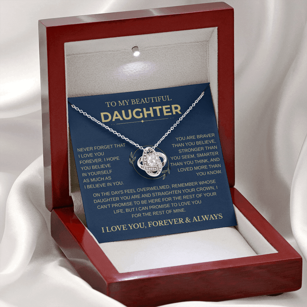 Gift for Daughter - "Never Forget That I Love You"