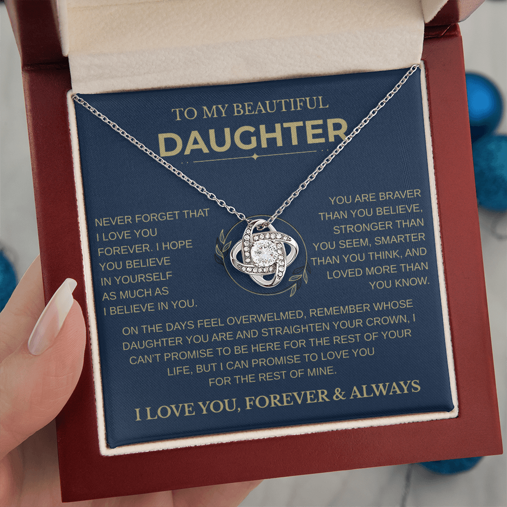 Gift for Daughter - "Never Forget That I Love You"