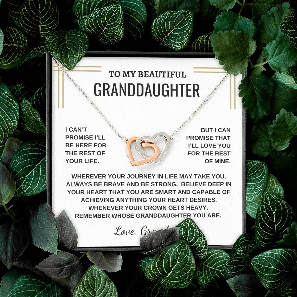 To My Beautiful Granddaughter - Interlocking Necklace