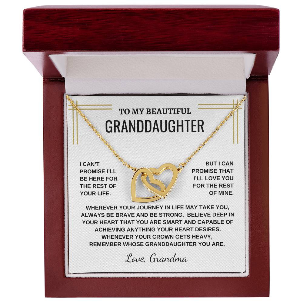 To My Beautiful Granddaughter - Interlocking Necklace