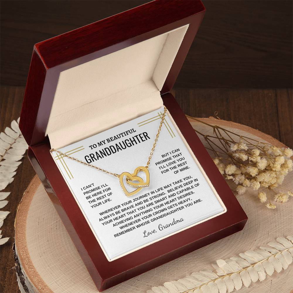 To My Beautiful Granddaughter - Interlocking Necklace