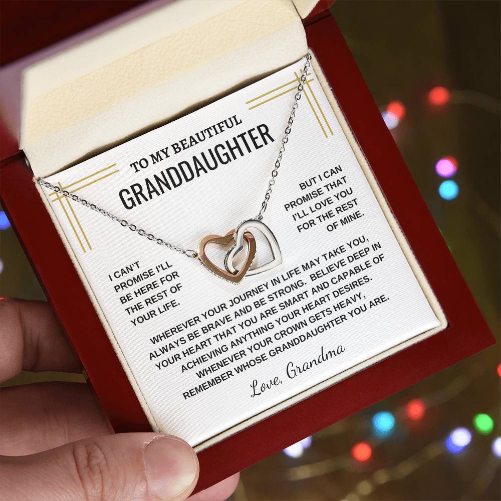 To My Beautiful Granddaughter - Interlocking Necklace