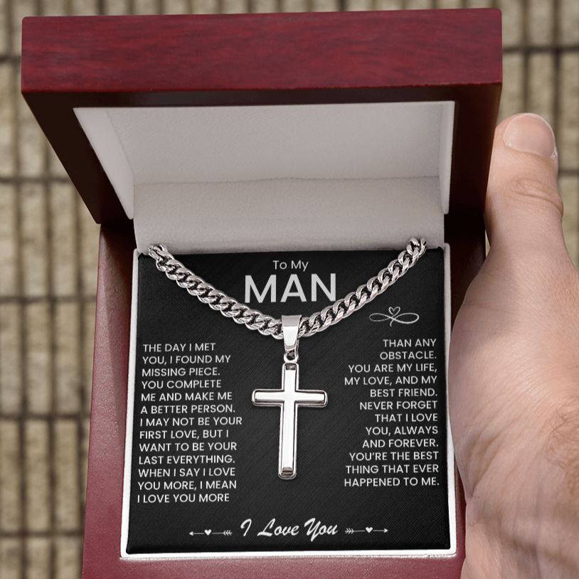 To My MAN - Cuban Necklace | Anniversary, Father's Day