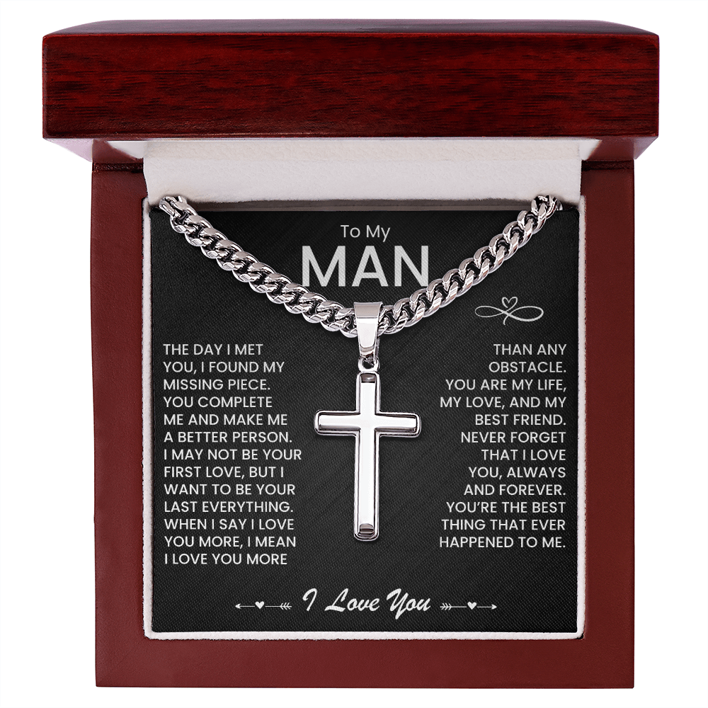 To My MAN - Cuban Necklace | Anniversary, Father's Day