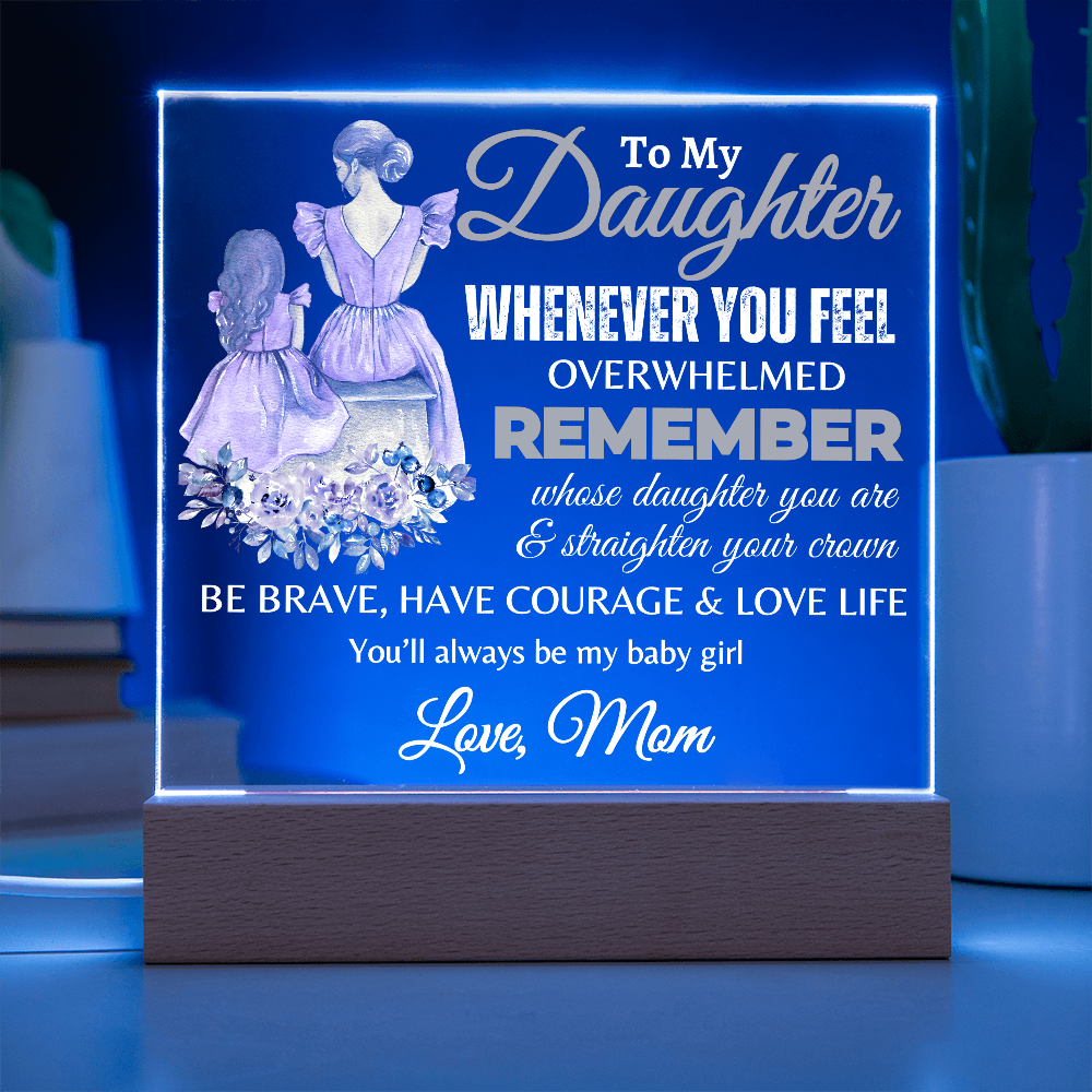 To My Daughter | Graduation Gift | Acrylic Square Plaque