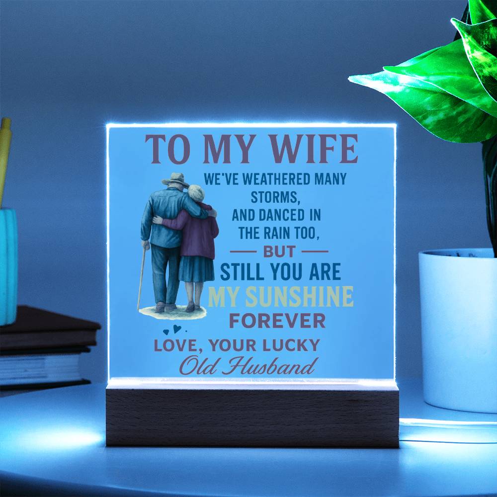To My Wife | Acrylic Plaque - A beautiful Reminder That You're My Forever
