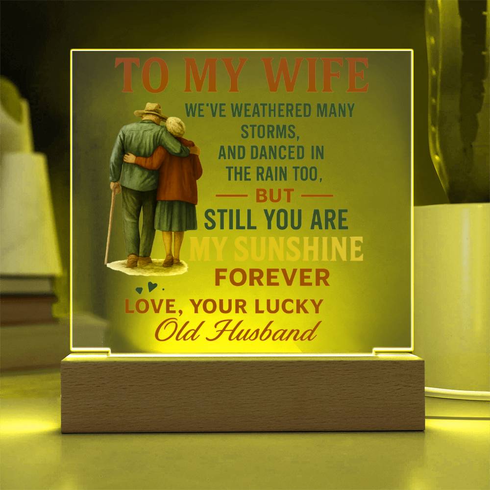 To My Wife | Acrylic Plaque - A beautiful Reminder That You're My Forever
