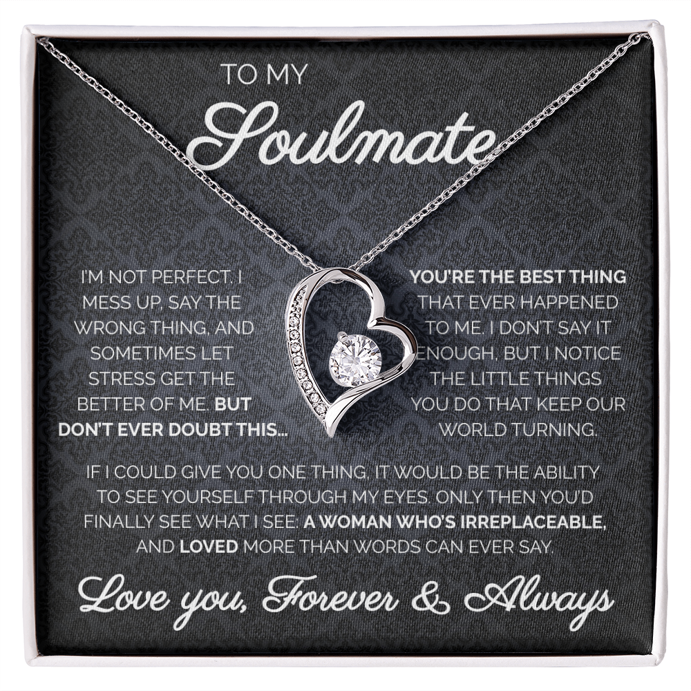 To My Soulmate | You're The Best Thing | Forever Love Necklace