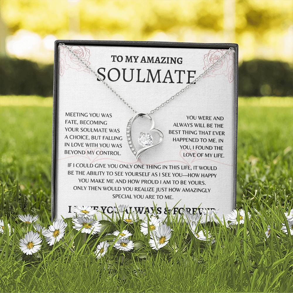 To My Amazing Soulmate | Love of My Life - Forever Love Necklace
