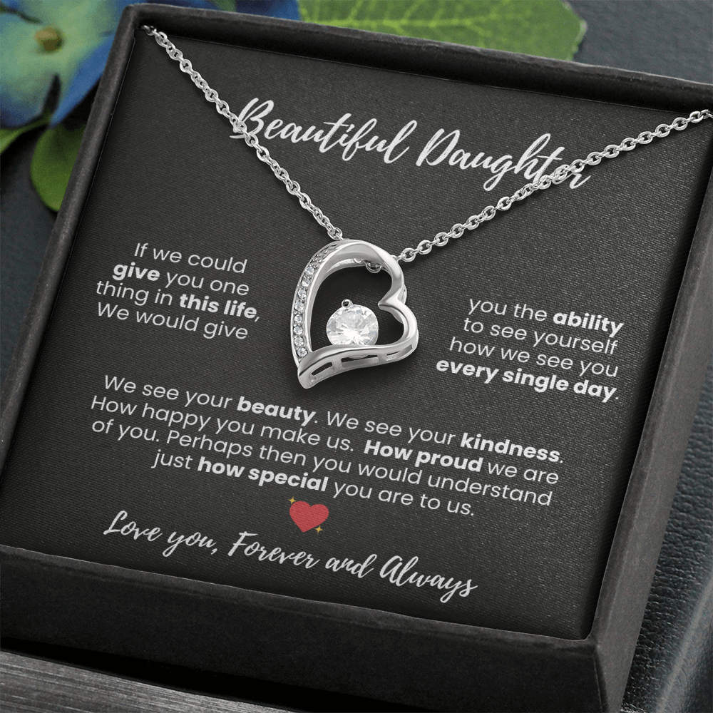 Beautiful Daughter Forever Love Necklace - Symbol of Love and Protection