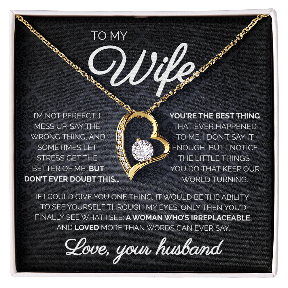 To My Wife | You're The Best Thing | Forever Love Necklace