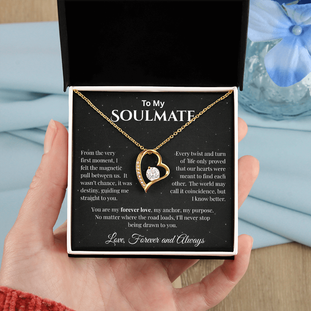 To My Soulmate - The Magnetic Pull Between Us - Forever Love Necklace