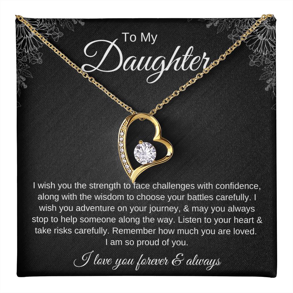 To My Daughter | I Am So Proud of You - Forever Love Necklace