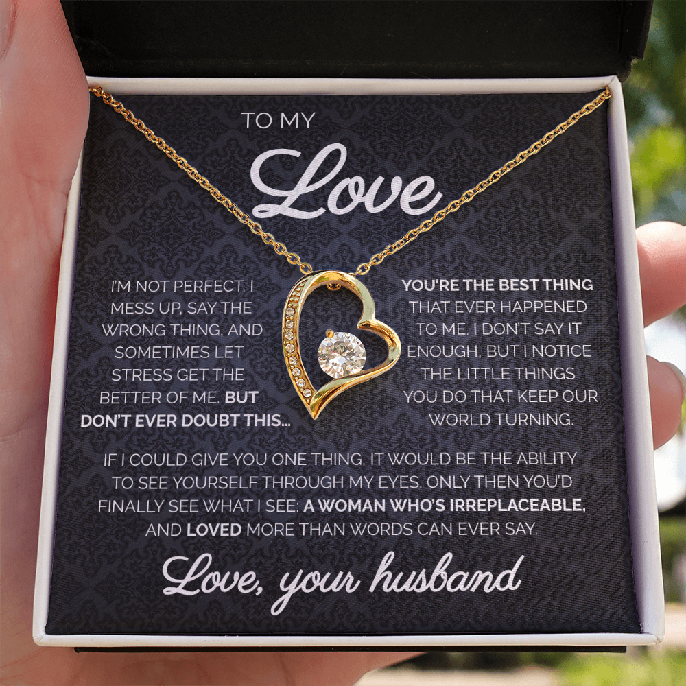 To My Love | You're The Best Thing | Forever Love Necklace
