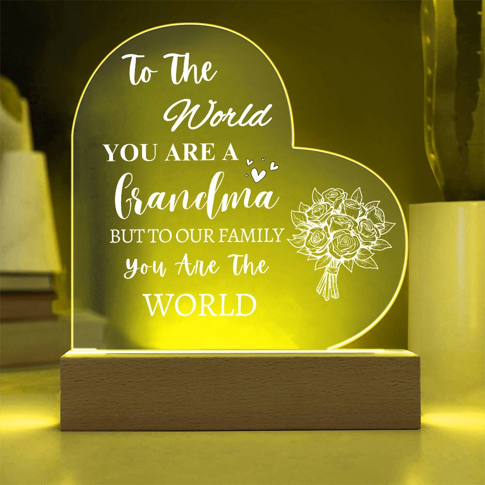 To My Grandma | Acrylic Plaque