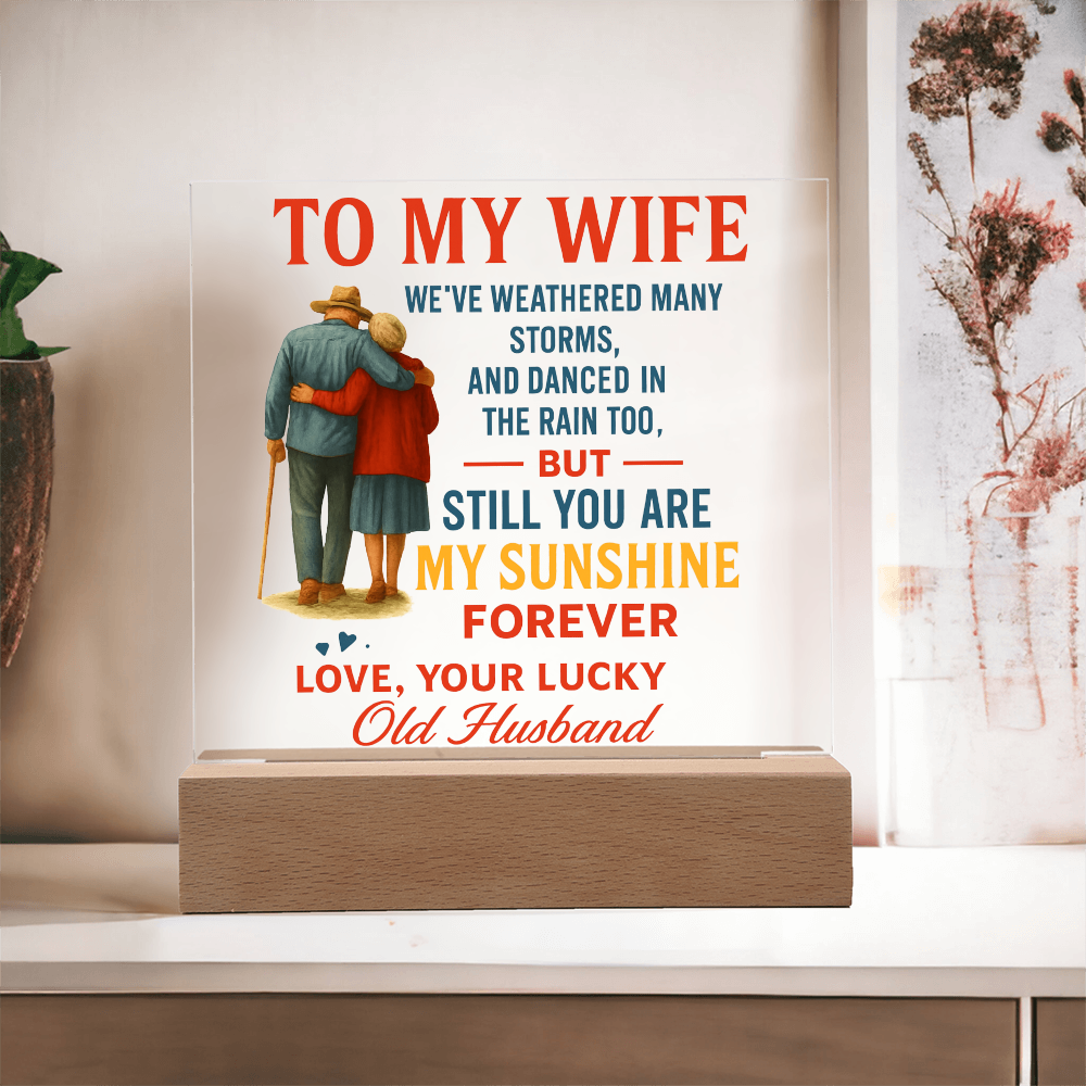To My Wife | Acrylic Plaque - A beautiful Reminder That You're My Forever