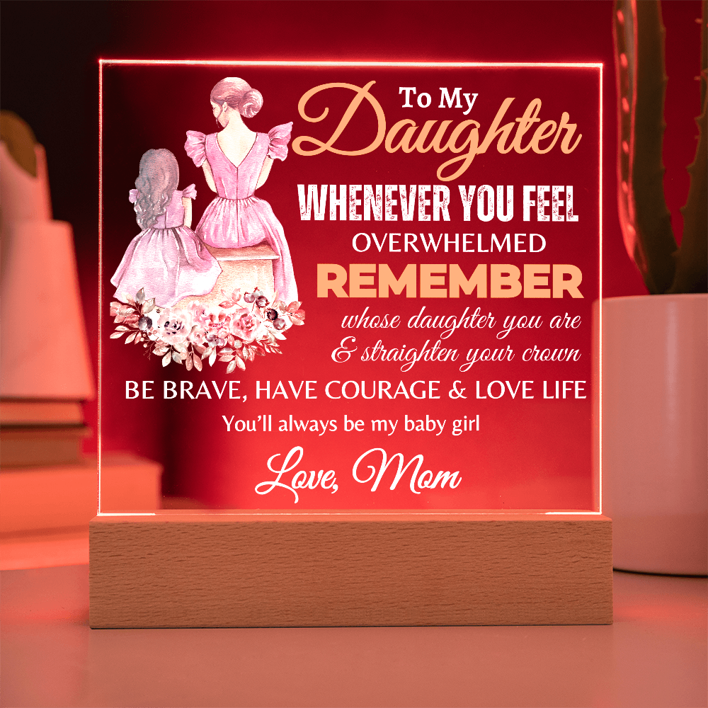 To My Daughter | Graduation Gift | Acrylic Square Plaque