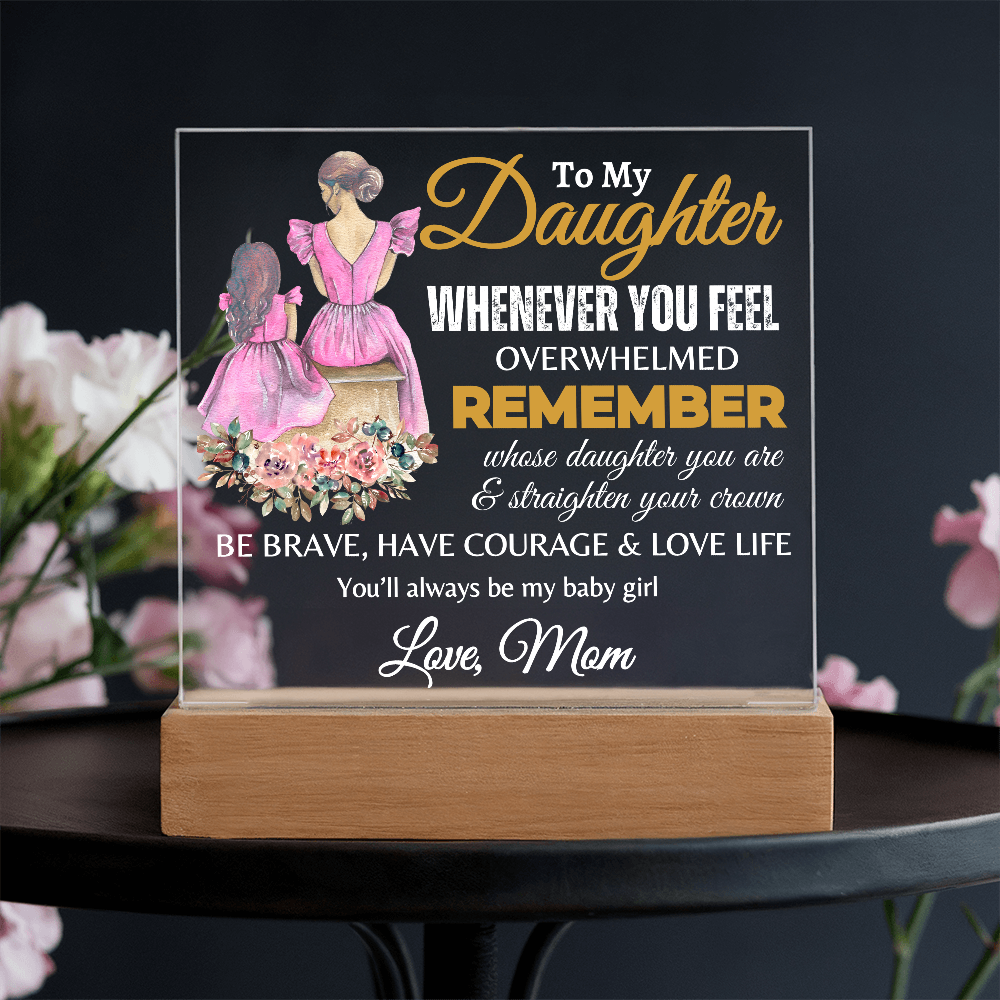 To My Daughter | Graduation Gift | Acrylic Square Plaque
