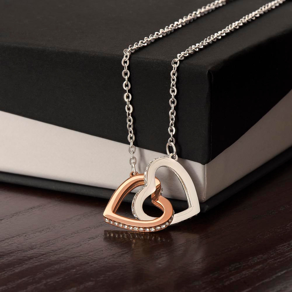 Granddaughter Gift - Beautiful Custom Gift Set - Interlocking Heart Necklace