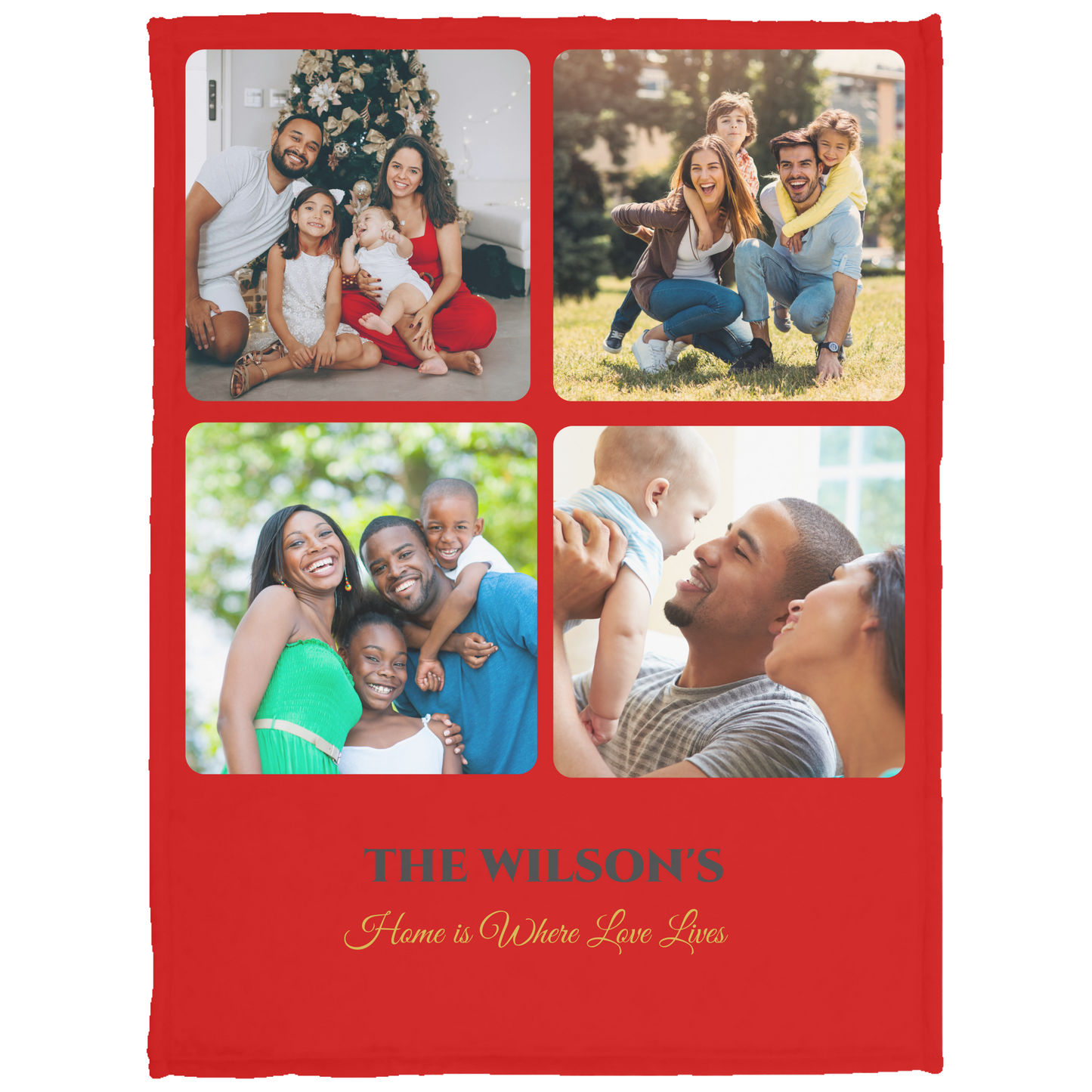 Custom Family Photo Blanket – A Personalized Keepsake for Every Generation