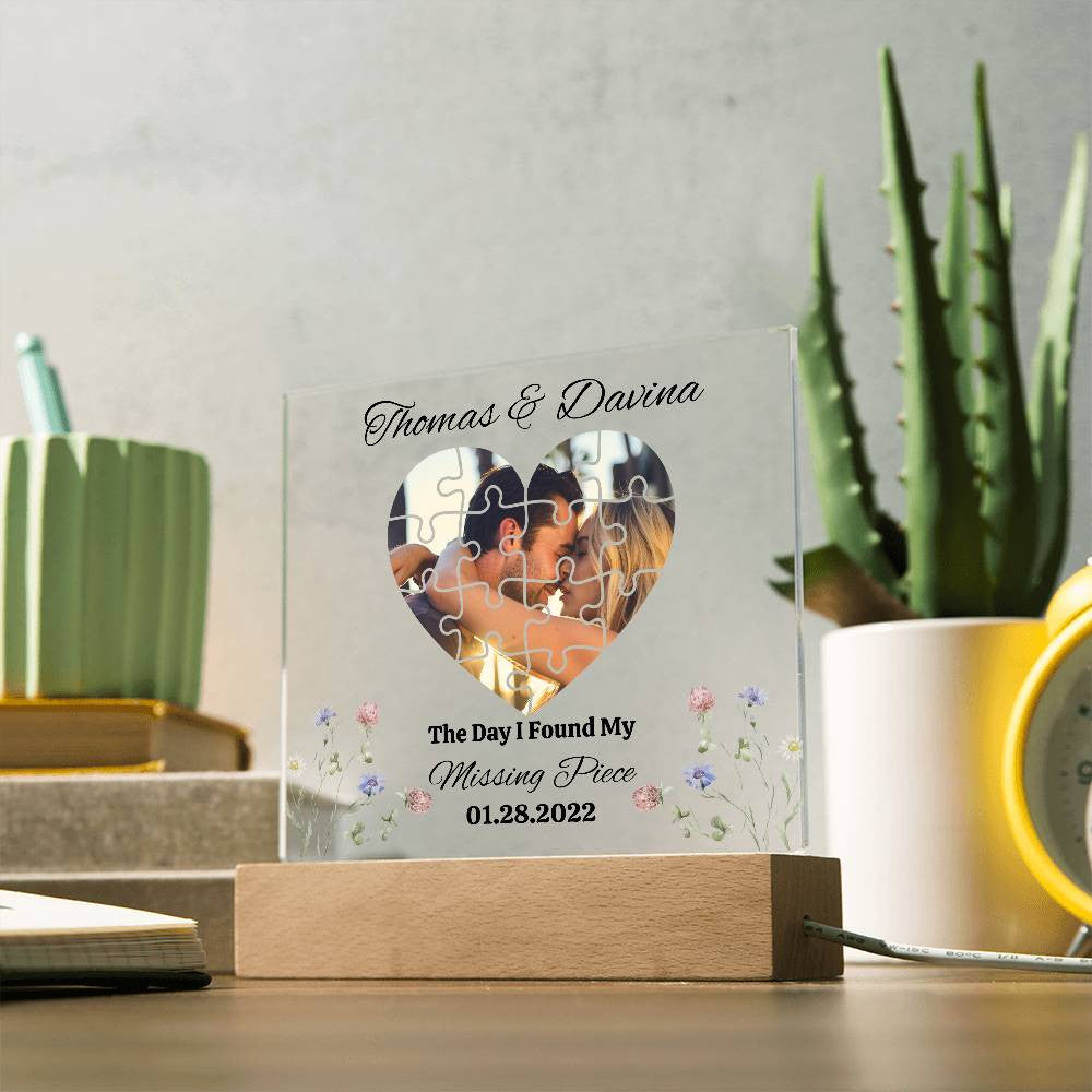 Personalized Valentine's Acrylic Plaque - Unique Gift for Loved Ones