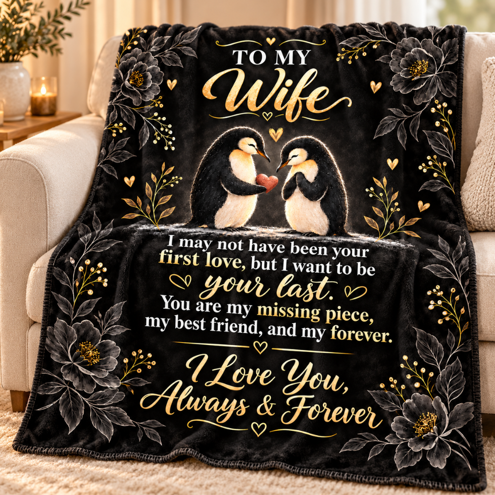 To My Wife Blanket – Romantic Plush Fleece Gift from Husband