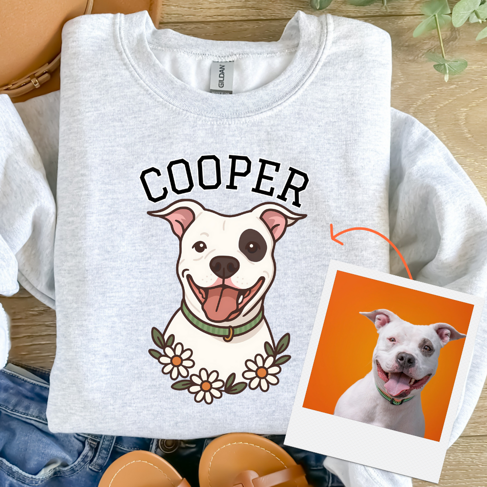 "Personalized Pet Sweatshirt-Custom Name & Color
