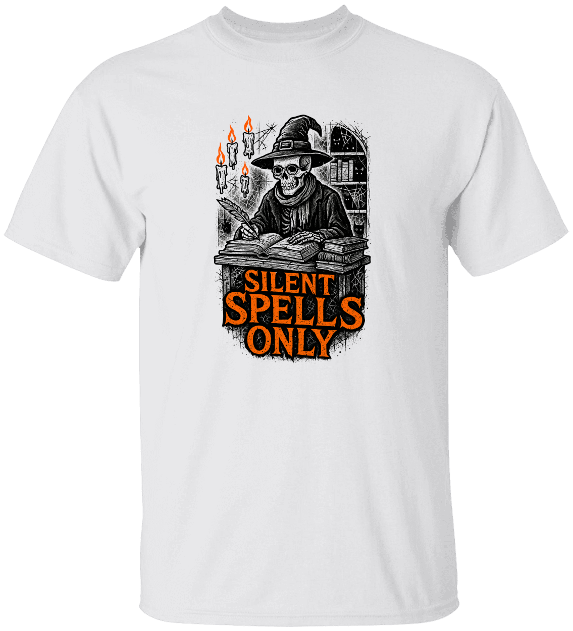 Silent Spells Only Halloween T-Shirt - Funny Witch Shirt