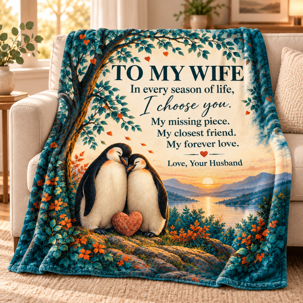 To My Wife Blanket – Romantic Plush Fleece Gift from Husband