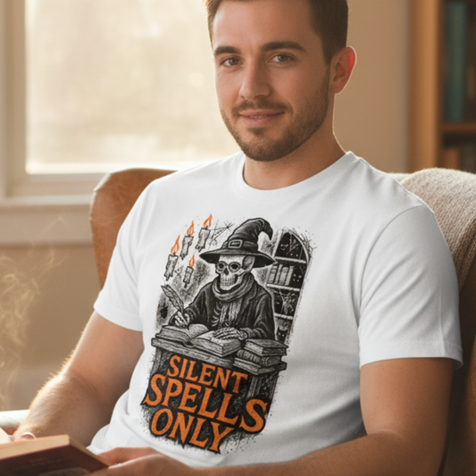 Silent Spells Only Halloween T-Shirt - Funny Witch Shirt
