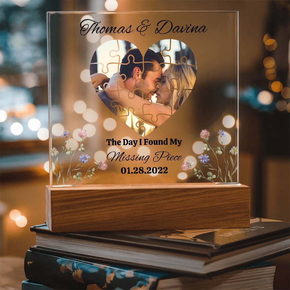 Personalized Valentine's Acrylic Plaque - Unique Gift for Loved Ones